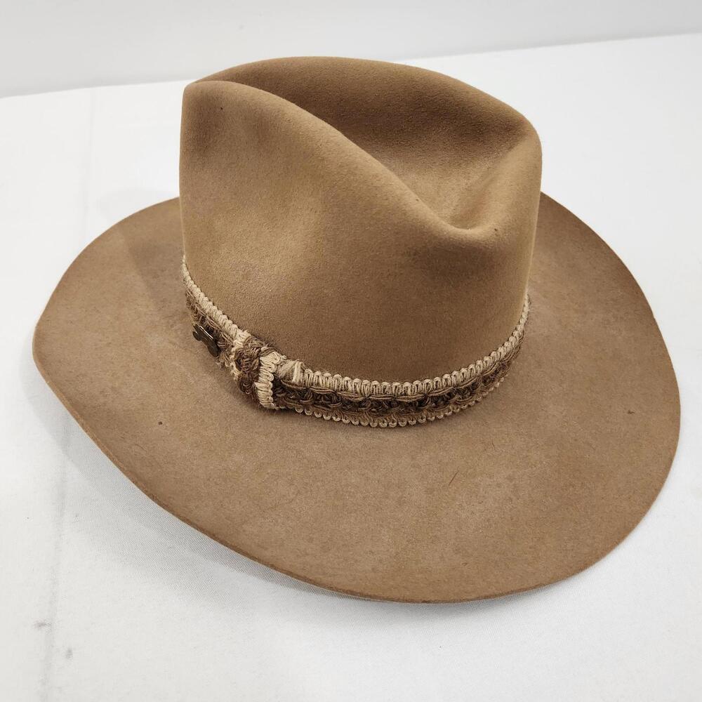 Vintage Resistol Stagecoach Self Conforming Felt Tan Men's 7 1/4 Cowboy Hat